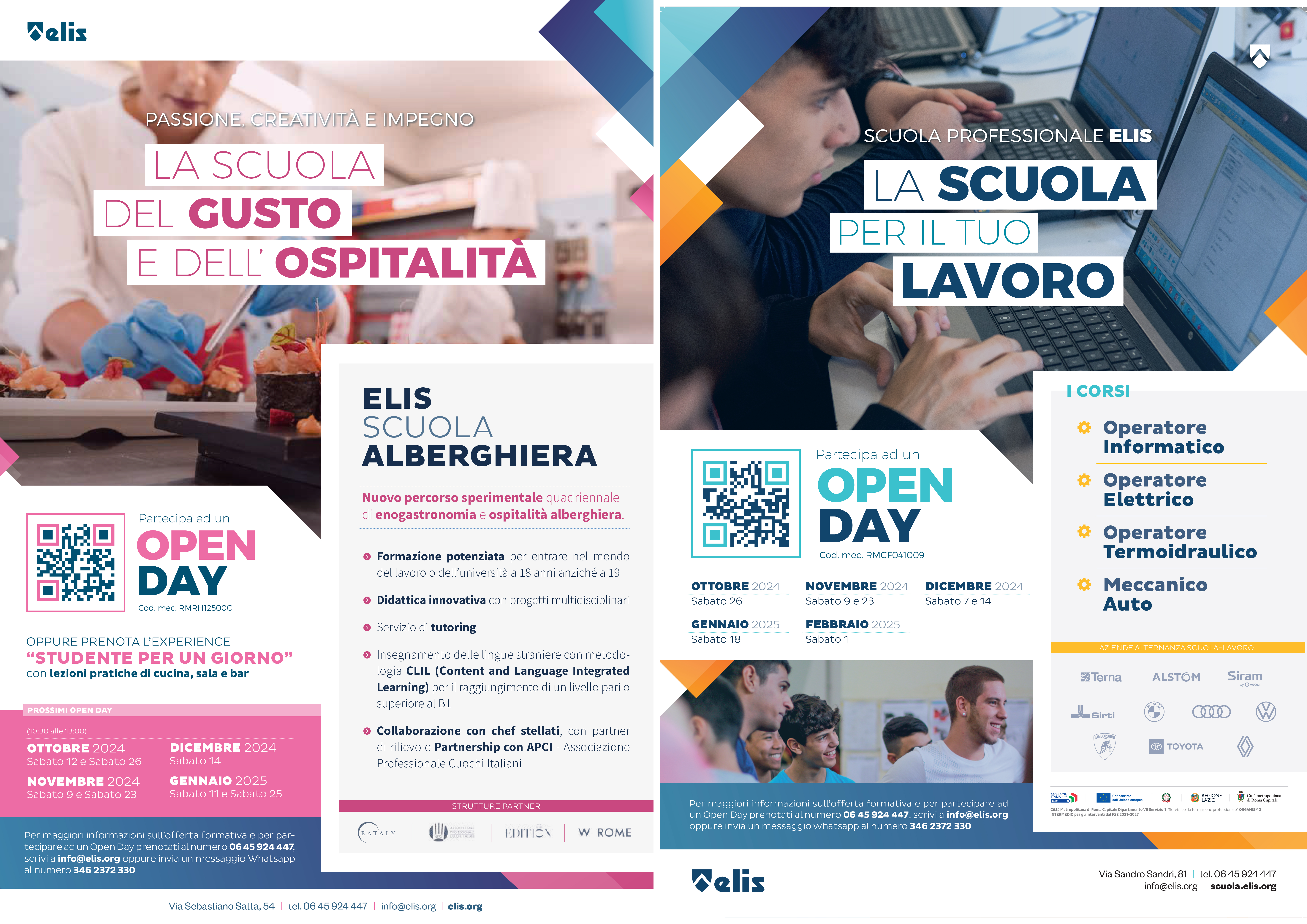 ELIS – Percorsi Formativi e Open Day