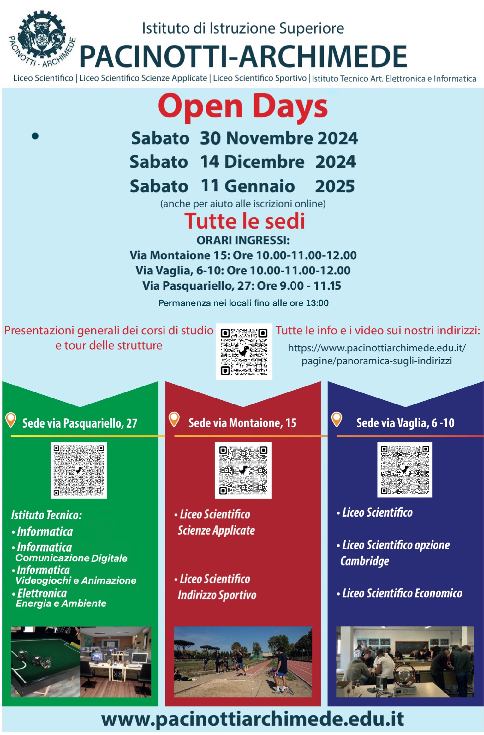 Open Day al Pacinotti Archimede