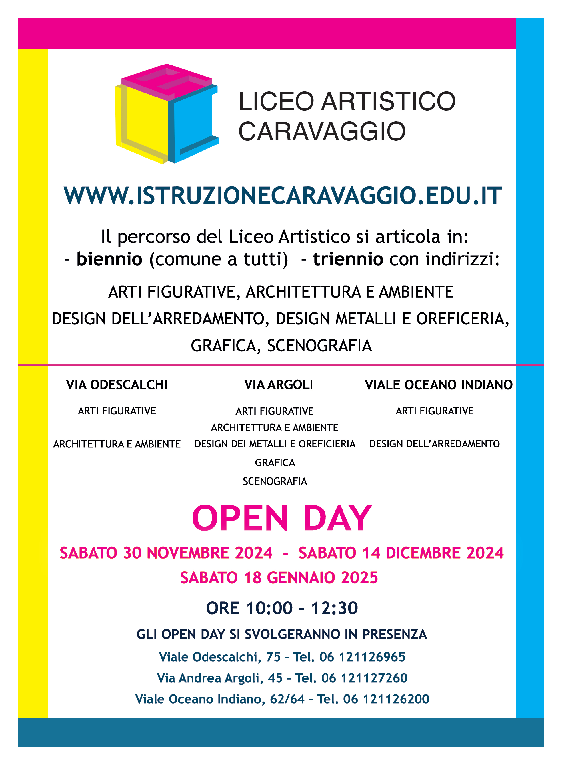 Open Day al Liceo Artistico Caravaggio